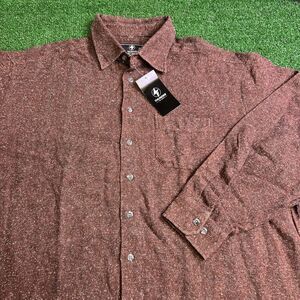 Thunder‎ Brand Mens Brown Plaid Flannel Button Down Shirt Size 2XL NWT